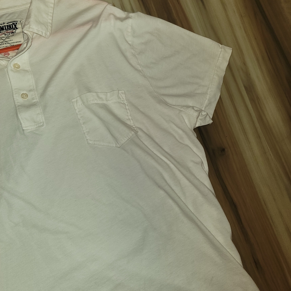 Cremieux White Collar Men's Tshirt - Picture 6 of 9